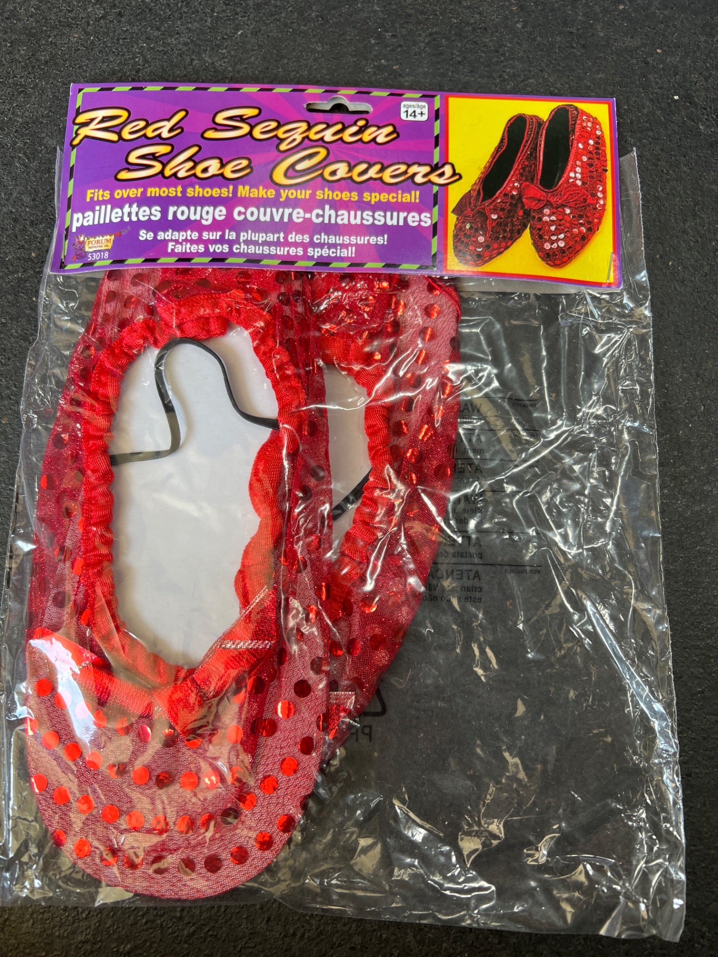 Red sequin shoe covers online