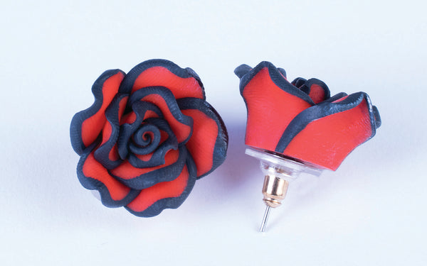 DAY OF THE DEAD-ROSE EARRINGS