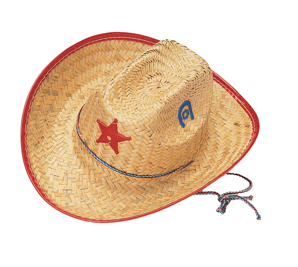 CHILD STRAW SHERIFF HAT