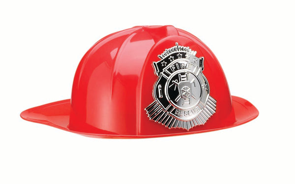 DELUXE FIREMAN'S HELMET-RED