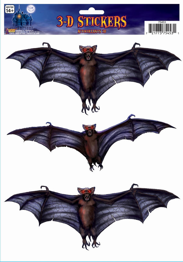 3D WINDOW STICKER-BAT