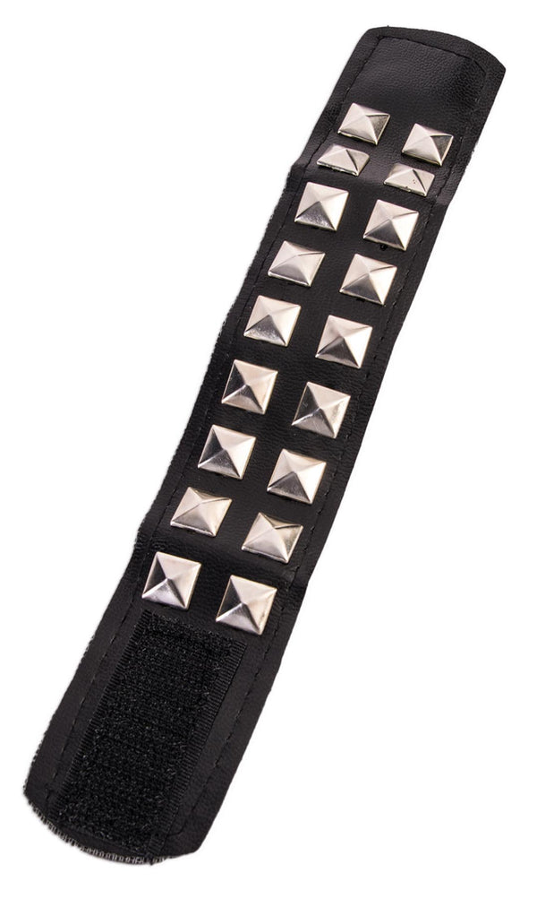 STUDDED WRISTBAND-DOUBLE-BLACK