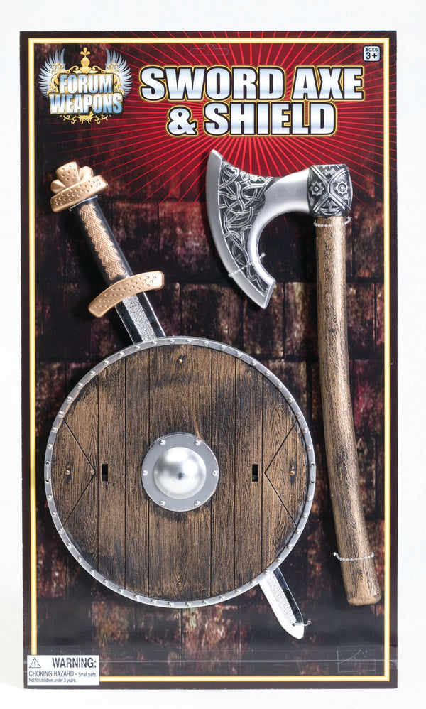 CHILD VIKING SHIELD/SWORD/AXE