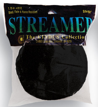 STREAMER 1.75" X 81' - BLACK