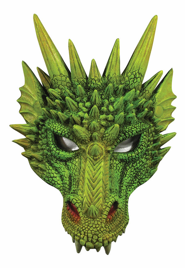 HALF MASK-DRAGON-GRN