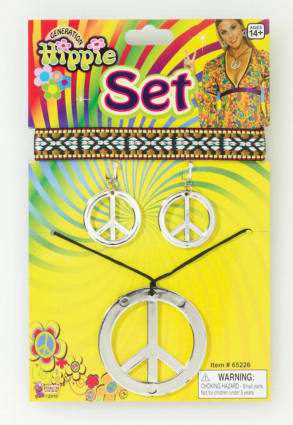 HIPPIE SET-EARRINGS/NECKLACE