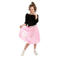 PINK CHILD POODLE SKIRT