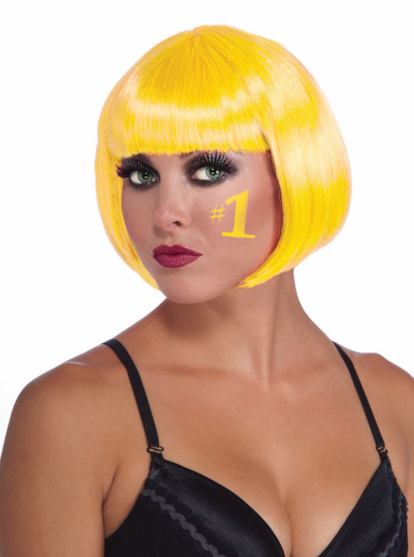 COLORED BOB WIG-YELLOW