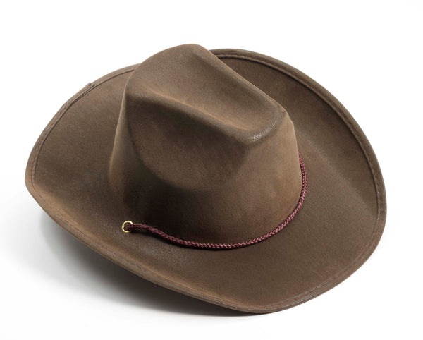 BROWN SUEDE COWBOY HAT