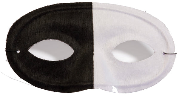 BLACK & WHITE DOMINO MASK