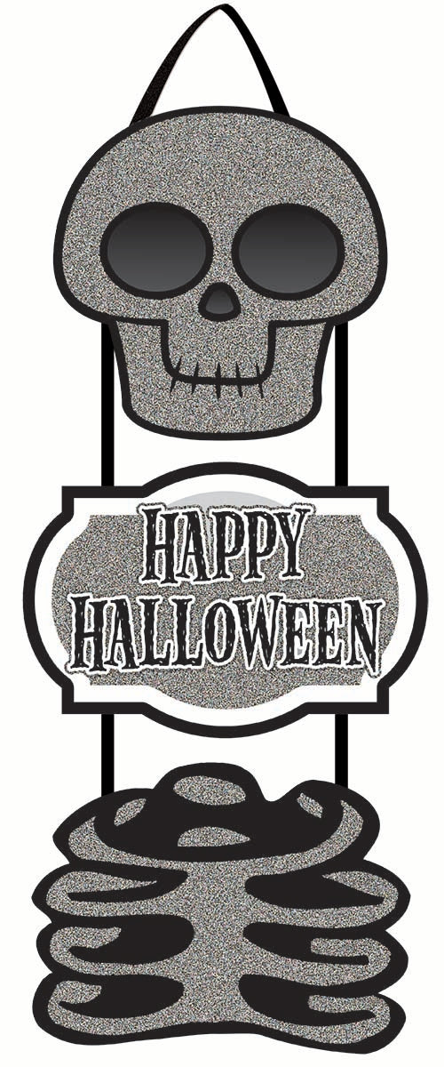 SKULL-"HAPPY HALLOWEEN" SIGN