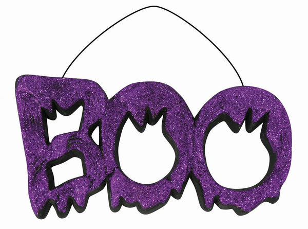 GLITTER BOO SIGN