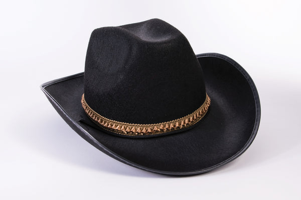 FELT COWBOY HAT BLACK