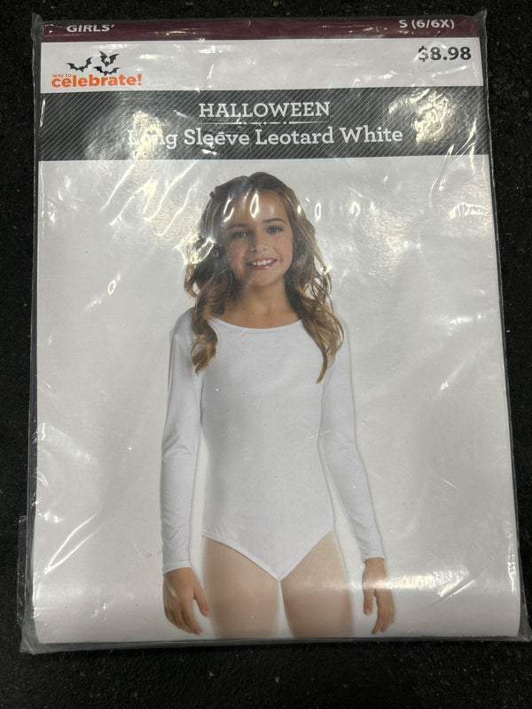 WHITE LONG SLEEVE LEOTARD