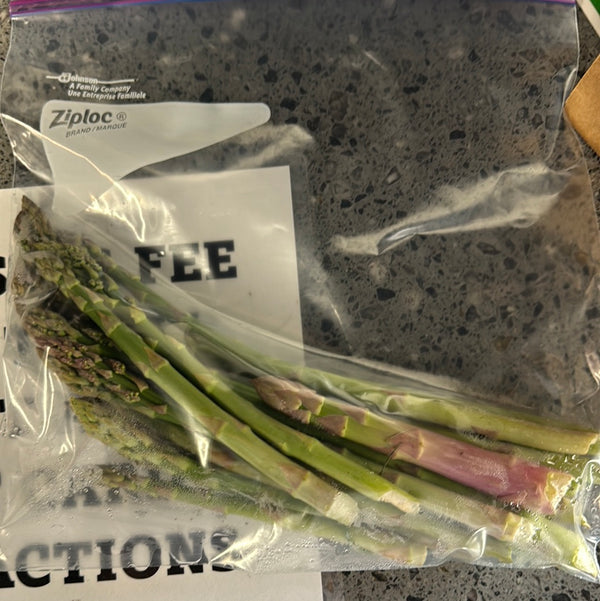 Bag of asparagus