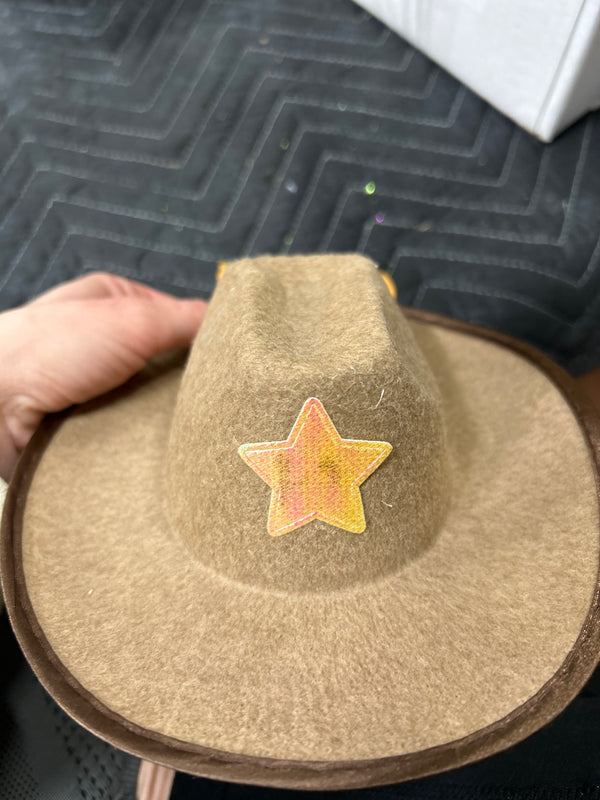 BROWN COWBOY HAT