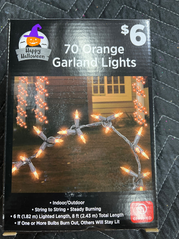 70 ORANGE GARLAND LIGHTS