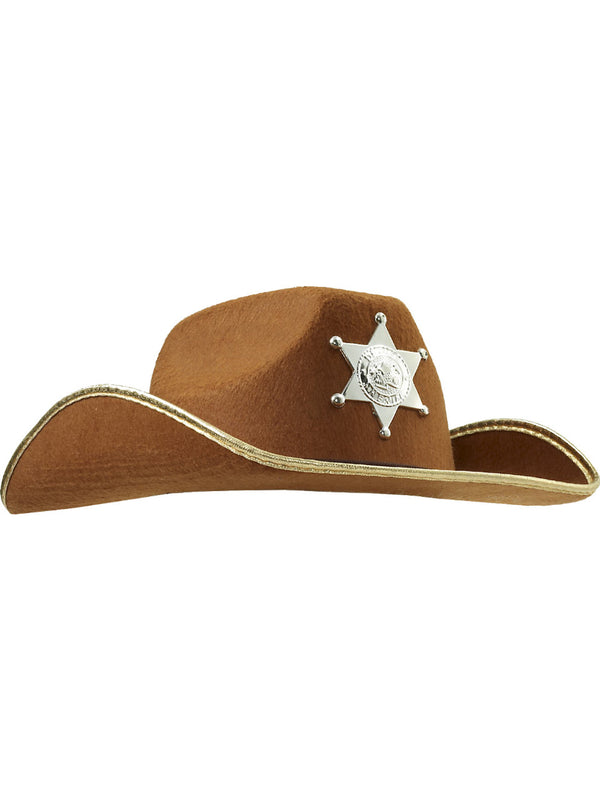 CHILD COWBOY HAT W/BADGE