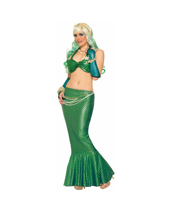 MERMAID-LONG TAIL SKIRT-GREEN